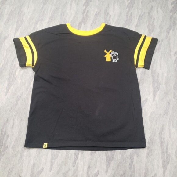 Dutch Bros Top Womens Medium Black Short Sleeve Tee Logo Coffee - Picture 1 of 10